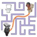 toilet monster: draw to escape android application logo